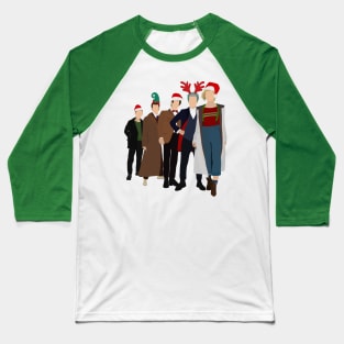 Doctor Who - Christmas - Modern Doctors - 9th, 10th, 11th, 12th, 13th Doctors! Baseball T-Shirt